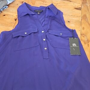 Rock & Republic Violet Sleeveless Blouse